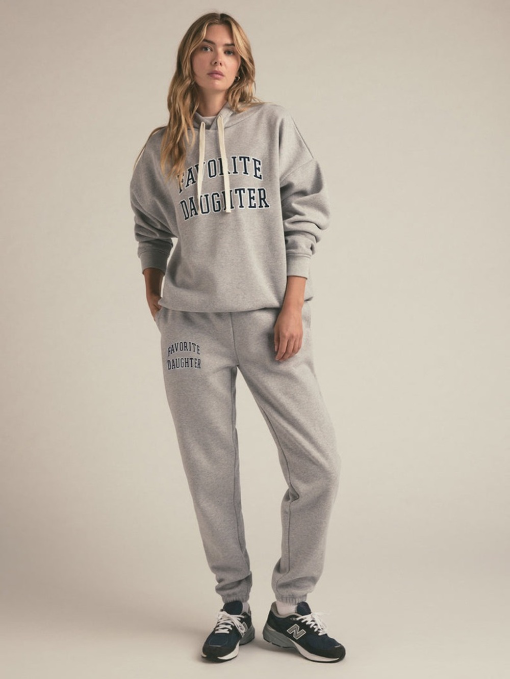 FAVORITE DAUGHTER Light Gray The Collegiate Jogger Sweatpants Size XS